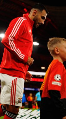 Vangelis Pavlidis SL Benfica ve Bayer 04 Leverkusen (Maciej Rogowski / Ball Raw Images) arasındaki Şampiyonlar Ligi faz maçında görüldü)