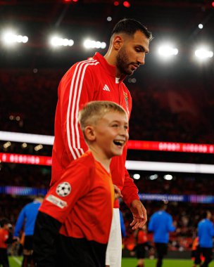 Vangelis Pavlidis SL Benfica ve Bayer 04 Leverkusen (Maciej Rogowski / Ball Raw Images) arasındaki Şampiyonlar Ligi faz maçında görüldü)