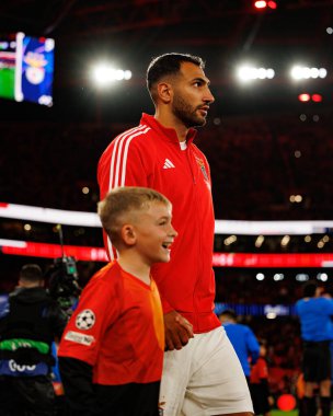 Vangelis Pavlidis SL Benfica ve Bayer 04 Leverkusen (Maciej Rogowski / Ball Raw Images) arasındaki Şampiyonlar Ligi faz maçında görüldü)