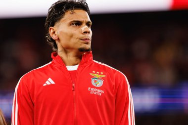 Richard Rios SL Benfica ve Bayer 04 Leverkusen (Maciej Rogowski / Ball Raw Images) arasındaki Şampiyonlar Ligi faz maçında görüldü)
