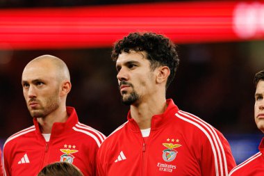 Tomas Araujo Şampiyonlar Ligi faz oyunu sırasında SL Benfica ve Bayer 04 Leverkusen (Maciej Rogowski / Ball Raw Images) arasında görüldü)