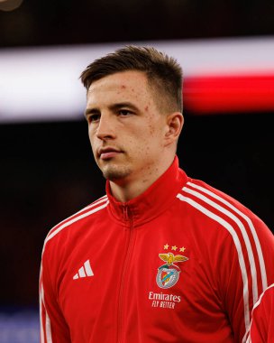 Anatoliy Trubin SL Benfica ve Bayer 04 Leverkusen (Maciej Rogowski / Ball Raw Images) arasındaki Şampiyonlar Ligi faz maçında görüldü)