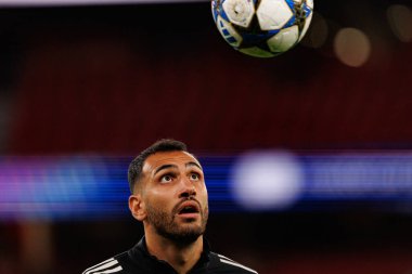 Vangelis Pavlidis SL Benfica ve Bayer 04 Leverkusen (Maciej Rogowski / Ball Raw Images) arasındaki Şampiyonlar Ligi faz maçında görüldü)