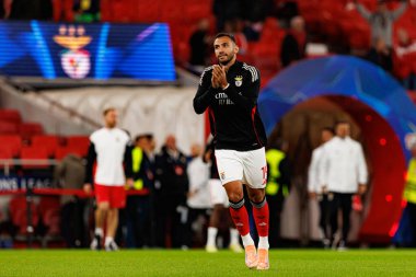 Vangelis Pavlidis SL Benfica ve Bayer 04 Leverkusen (Maciej Rogowski / Ball Raw Images) arasındaki Şampiyonlar Ligi faz maçında görüldü)