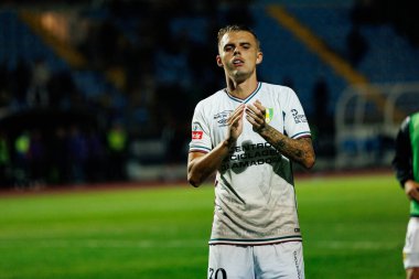 Luan Patrick, Liga Portekiz maçı sırasında Estadio Belediyesi Rio Maior 'da Casa Pia ve CF Estrela Amadora takımları arasında görüldü (Maciej Rogowski / Ball Raw Images)