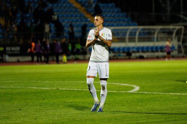 Luan Patrick, Liga Portekiz maçı sırasında Estadio Belediyesi Rio Maior 'da Casa Pia ve CF Estrela Amadora takımları arasında görüldü (Maciej Rogowski / Ball Raw Images)