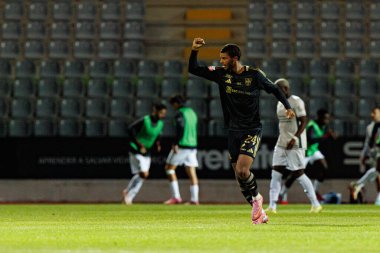 Iyad Mohamed, Liga Portekiz maçında Casa Pia ve CF Estrela Amadora takımları arasında Estadio Municipal Rio Maior (Maciej Rogowski / Ball Raw Images)