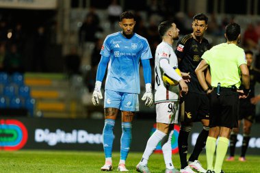 Patrick Sequeira, Liga Portekiz maçı sırasında Estadio Belediyesi Rio Maior 'da Casa Pia ve CF Estrela Amadora (Maciej Rogowski / Ball Raw Images) takımları arasında görüldü.)