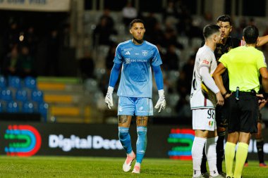Patrick Sequeira, Liga Portekiz maçı sırasında Estadio Belediyesi Rio Maior 'da Casa Pia ve CF Estrela Amadora (Maciej Rogowski / Ball Raw Images) takımları arasında görüldü.)