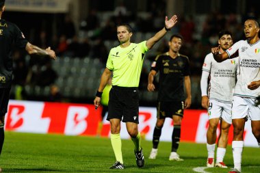 Estadio Belediyesi Rio Maior 'da Casa Pia ve CF Estrela Amadora takımları arasında oynanan Liga Portekiz maçı sırasında Helder Malheiro görüldü (Maciej Rogowski / Ball Raw Images)