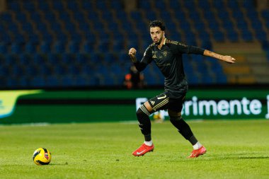 Kaique Rocha, Liga Portekiz maçında Estadio Belediyesi Rio Maior 'da Casa Pia ve CF Estrela Amadora takımları arasında görüldü (Maciej Rogowski / Ball Raw Images)