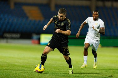 Jeremy Livolant, Liga Portekiz maçı sırasında Estadio Belediyesi Rio Maior 'da Casa Pia ve CF Estrela Amadora takımları arasında görüldü (Maciej Rogowski / Ball Raw Images)