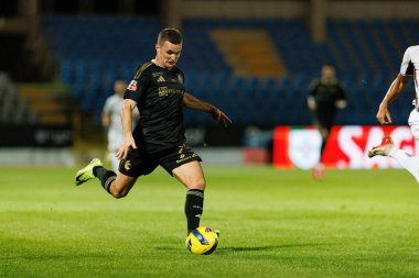 Jeremy Livolant, Liga Portekiz maçı sırasında Estadio Belediyesi Rio Maior 'da Casa Pia ve CF Estrela Amadora takımları arasında görüldü (Maciej Rogowski / Ball Raw Images)