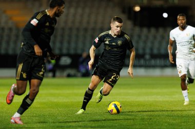 Jeremy Livolant, Liga Portekiz maçı sırasında Estadio Belediyesi Rio Maior 'da Casa Pia ve CF Estrela Amadora takımları arasında görüldü (Maciej Rogowski / Ball Raw Images)