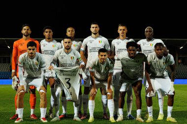 Estrela takımı Liga Portekiz maçında Estadio Belediyesi Rio Maior 'da Casa Pia ve CF Estrela Amadora takımları arasında görüldü (Maciej Rogowski / Ball Raw Images)