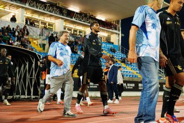Iyad Mohamed, Liga Portekiz maçı sırasında Estadio Belediyesi Rio Maior 'da Casa Pia ve CF Estrela Amadora takımları arasında görüldü (Maciej Rogowski / Ball Raw Images)