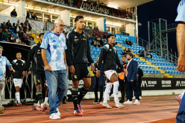 Estadio Belediyesi Rio Maior 'da oynayan Casa Pia ve CF Estrela Amadora (Maciej Rogowski / Ball Raw Images) takımları arasında Liga Portekiz maçı sırasında görülen David Sousa)