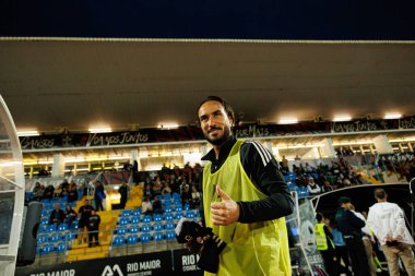 Sebastian Perez, Liga Portekiz maçı sırasında Estadio Belediyesi Rio Maior 'da Casa Pia ve CF Estrela Amadora takımları arasında görüldü (Maciej Rogowski / Ball Raw Images)