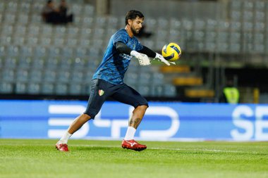 Liga Portekiz maçı sırasında Estadio Belediyesi Rio Maior 'da oynayan Casa Pia ve CF Estrela Amadora (Maciej Rogowski / Ball Raw Images) takımları arasında görülen Renan Ribeiro)