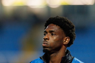 Abraham Marcus, Liga Portekiz maçı sırasında Estadio Belediyesi Rio Maior 'da Casa Pia ve CF Estrela Amadora (Maciej Rogowski / Ball Raw Images) takımları arasında görüldü.)