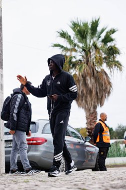 Oluwakorede Osundina, Liga Portekiz 'de Casa Pia ve CF Estrela Amadora takımları arasında Estadio Municipal Rio Maior' da (Maciej Rogowski / Ball Raw Images)