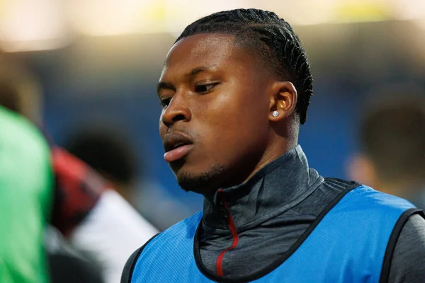 Sidny Lopes Cabral, Liga Portekiz maçı sırasında Estadio Belediyesi Rio Maior 'da Casa Pia ve CF Estrela Amadora takımları arasında görüldü (Maciej Rogowski / Ball Raw Images)