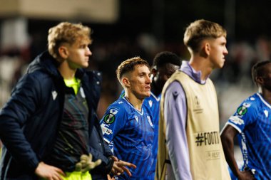 Joel Pereira UEFA Konferans Ligi faz oyunu sırasında Rayo Vallecano ve Lech Poznan (Maciej Rogowski / Ball Raw Images) takımları arasında görüldü)