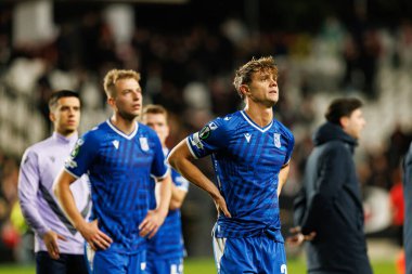 Robert Gumny UEFA Konferans Ligi faz oyunu sırasında Rayo Vallecano ve Lech Poznan (Maciej Rogowski / Ball Raw Images) takımları arasında görüldü)