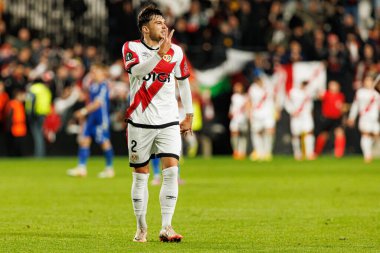 Andrei Ratiu UEFA Konferans Ligi faz oyunu sırasında Rayo Vallecano ve Lech Poznan (Maciej Rogowski / Ball Raw Images) takımları arasında görüldü)