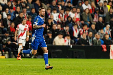 Filip Jagiello UEFA Konferans Ligi faz oyunu sırasında Rayo Vallecano ve Lech Poznan (Maciej Rogowski / Ball Raw Images) takımları arasında görüldü)
