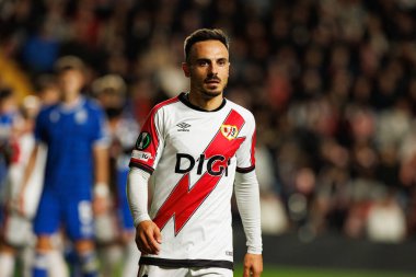 Alvaro Garcia, Rayo Vallecano ve Lech Poznan (Maciej Rogowski / Ball Raw Images) takımları arasında oynanan UEFA Konferans Ligi faz maçında görüldü.)