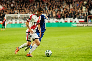 Sergio Camello UEFA Konferans Ligi faz maçında Rayo Vallecano ve Lech Poznan (Maciej Rogowski / Ball Raw Images) takımları arasında görüldü)