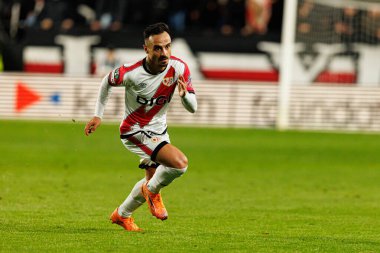 Alvaro Garcia, Rayo Vallecano ve Lech Poznan (Maciej Rogowski / Ball Raw Images) takımları arasında oynanan UEFA Konferans Ligi faz maçında görüldü.)