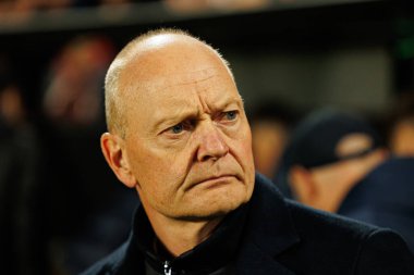 Niels Frederiksen UEFA Konferans Ligi faz maçında Rayo Vallecano ve Lech Poznan (Maciej Rogowski / Ball Raw Images) takımları arasında görüldü)