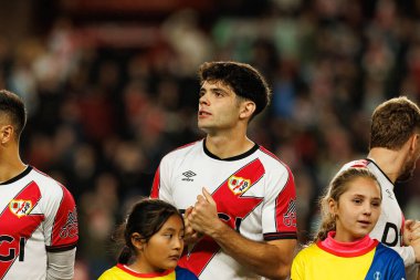 Fran Perez UEFA Konferans Ligi faz oyunu sırasında Rayo Vallecano ve Lech Poznan (Maciej Rogowski / Ball Raw Images) takımları arasında görüldü)