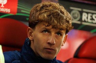 Adrian Molina UEFA Konferans Ligi faz oyunu sırasında Rayo Vallecano ve Lech Poznan (Maciej Rogowski / Ball Raw Images) takımları arasında görüldü)