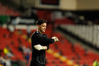 Krzysztof Bakowski UEFA Konferans Ligi faz oyunu sırasında Rayo Vallecano ve Lech Poznan (Maciej Rogowski / Ball Raw Images) takımları arasında görüldü)