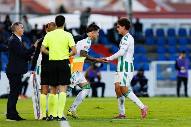 Tamas Nikitscher ve Brandon Aguilera, Liga Portekiz maçı sırasında FC Alverca ve Rio Ave FC (Maciej Rogowski / Ball Raw Images) takımları arasında görüldü.)