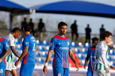 FC Alverca ve Rio Ave FC (Maciej Rogowski / Ball Raw Images) takımları arasında Liga Portekiz maçında Nabil Touaizi görüldü.)