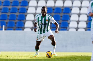 Nelson Abbey, Liga Portekiz maçı sırasında FC Alverca ve Rio Ave FC (Maciej Rogowski / Ball Raw Images) takımları arasında görüldü.)