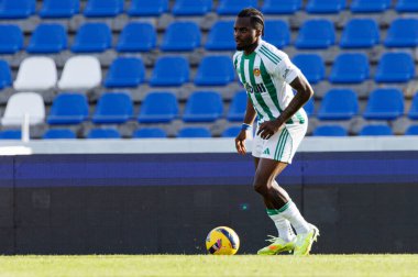 Nelson Abbey, Liga Portekiz maçı sırasında FC Alverca ve Rio Ave FC (Maciej Rogowski / Ball Raw Images) takımları arasında görüldü.)