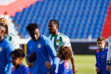 Nelson Abbey, Liga Portekiz maçı sırasında FC Alverca ve Rio Ave FC (Maciej Rogowski / Ball Raw Images) takımları arasında görüldü.)