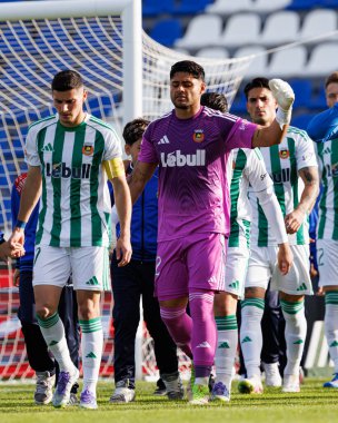Marios Vrousai ve Kevin Chamorro Liga Portekiz maçı sırasında FC Alverca ve Rio Ave FC (Maciej Rogowski / Ball Raw Images) takımları arasında görüldü.)