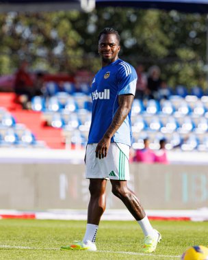 Nelson Abbey, Liga Portekiz maçı sırasında FC Alverca ve Rio Ave FC (Maciej Rogowski / Ball Raw Images) takımları arasında görüldü.)