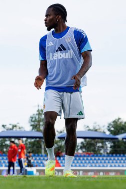 Nelson Abbey, Liga Portekiz maçı sırasında FC Alverca ve Rio Ave FC (Maciej Rogowski / Ball Raw Images) takımları arasında görüldü.)