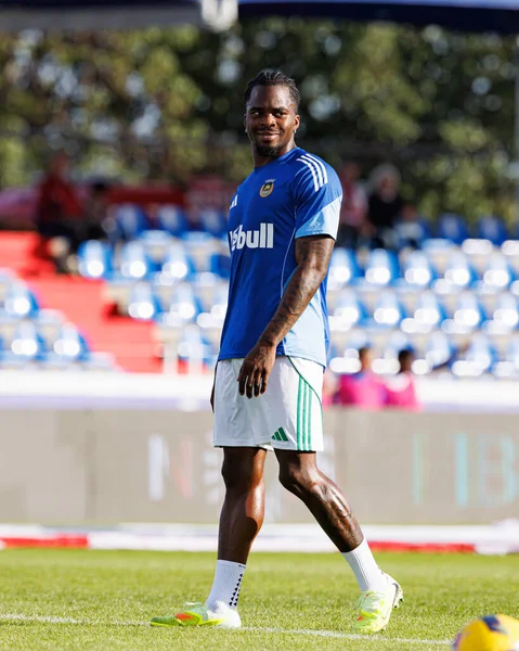 Nelson Abbey, Liga Portekiz maçı sırasında FC Alverca ve Rio Ave FC (Maciej Rogowski / Ball Raw Images) takımları arasında görüldü.)