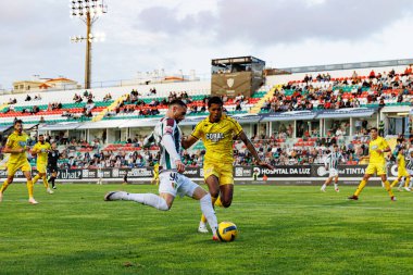 Joao Kikas ve Matheus Dias Liga Portekiz maçı sırasında CF Estrela Amadora ve CD Nacional (Maciej Rogowski / Ball Raw Images)