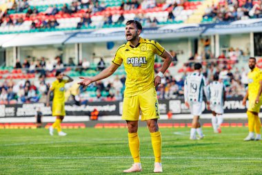 CF Estrela Amadora ve CD Nacional (Maciej Rogowski / Ball Raw Images) takımları arasında Liga Portekiz maçı sırasında görüldü)