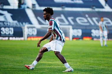 Abraham Marcus, Liga Portekiz maçı sırasında CF Estrela Amadora ve CD Nacional (Maciej Rogowski / Ball Raw Images) takımları arasında görüldü.)