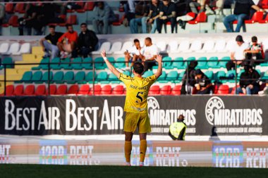 Jose Gomes, Liga Portekiz maçında CF Estrela Amadora ve CD Nacional (Maciej Rogowski / Ball Raw Images) takımları arasında gol üstüne gol atarken görüldü)